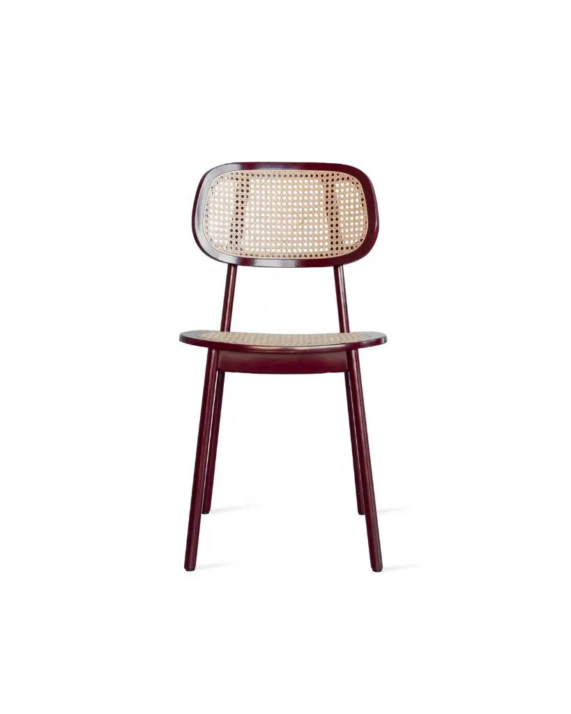 Vincent Sheppard_Titus dining chair_Bordeaux lacquered_Front_FF.webp