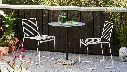 Hee Dining Chair white_Terrazzo Table Round anthracite top grey base_Jug L green.webp