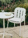 Deville Armchair_Deville Table dia55_Deville Seat Pad cream white_Barro Plate pistachio_Curve Stem Glass.webp