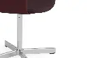 AF299-F370-AA01-01HF_Layout Armchair 233_polished alu 4 star swivel base_bordeaux shell_seat uph Remix 373_detail.webp