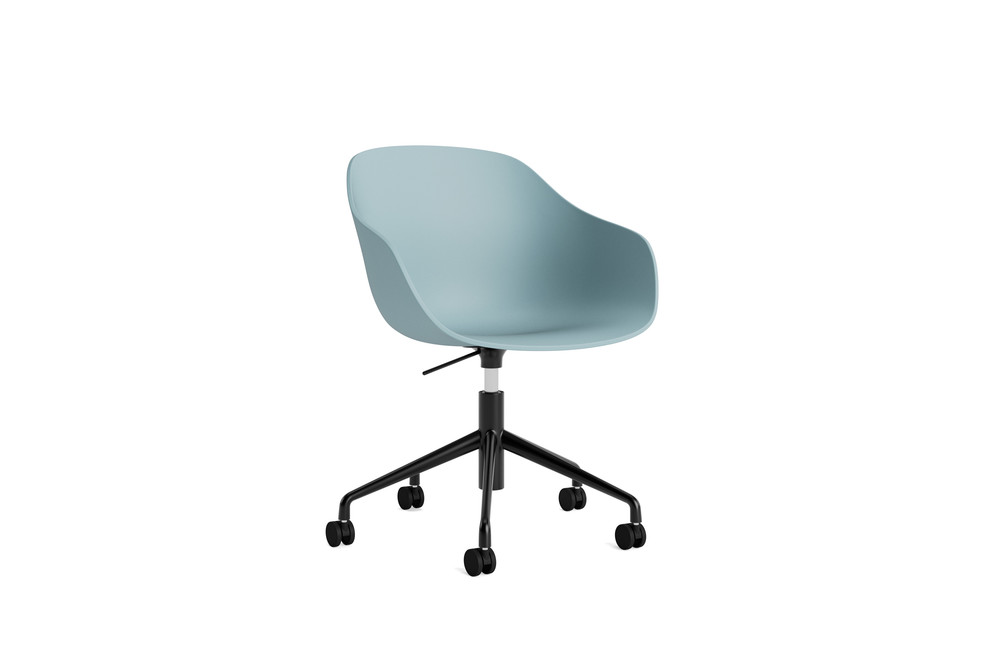 HAY AAC 252 Black metal base (Melange Cream, met seat pad)