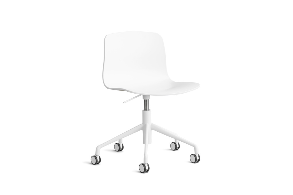 HAY AAC 50 White metal base (Melange Cream, met seat pad)