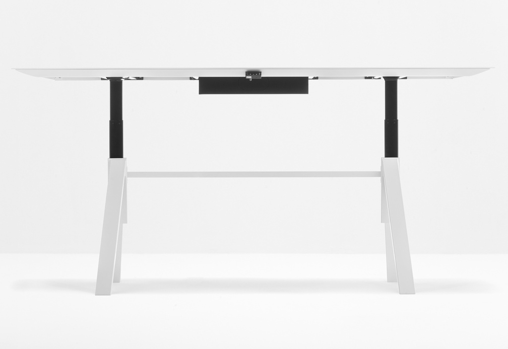 Pedrali Arki height adjustable meeting table (200x100, Wit)