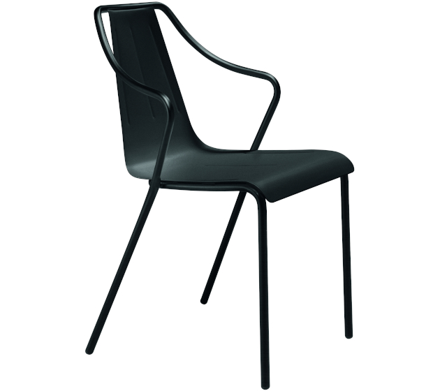 MIDJ Ola armstoel (Black, Indoor coating)