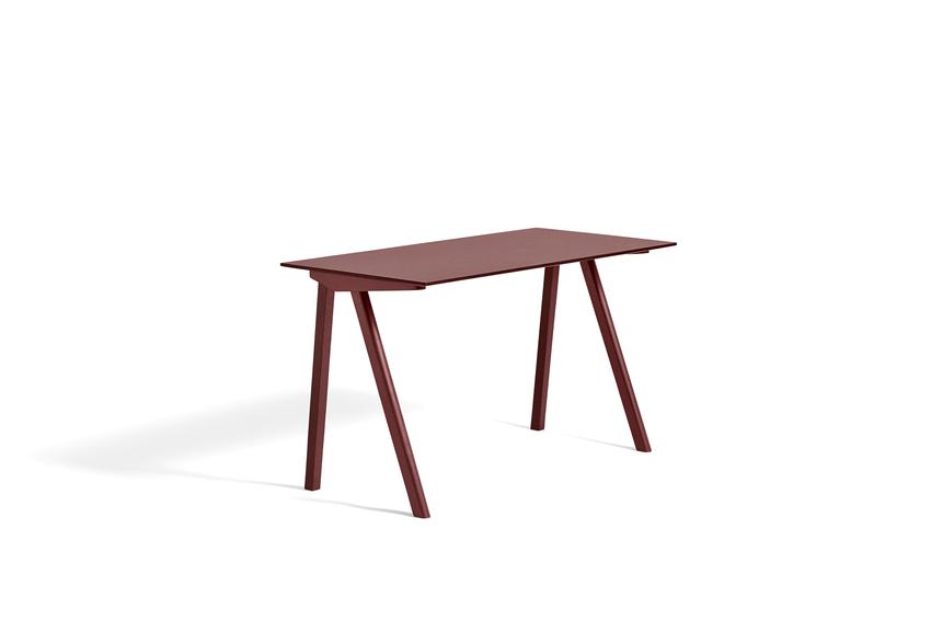 HAY CPH 90 Desk 130x65 Monochrome (Burgundy linoleum, Bordeaux lacquered Oak)
