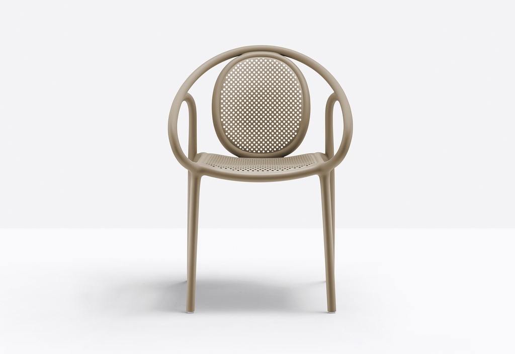 Pedrali Remind armchair (Grijs Taupe, rode pixels)