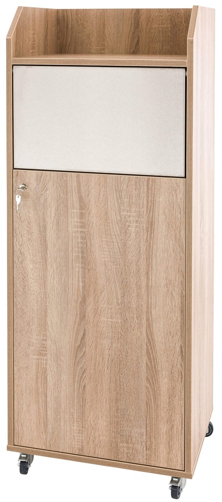 Basic Pro waste bin Jacky grey bardolino oak