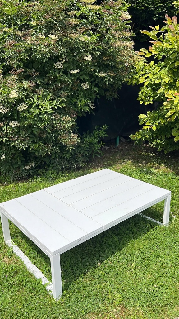 Salontafel Diphano Aluminium wit