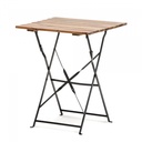 Flexfurn Bistro klaptafel H75 - zwart acaciahout