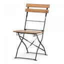 Flexfurn Bistro klapstoel - zwart acaciahout