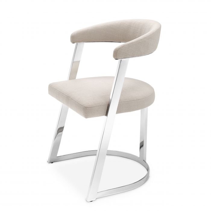 Eichholtz Dexter Dining Chair -Nickel Panama natural