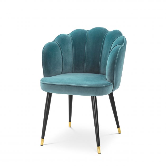 Eichholtz Bristol Dining Chair - Savona sea green velvet