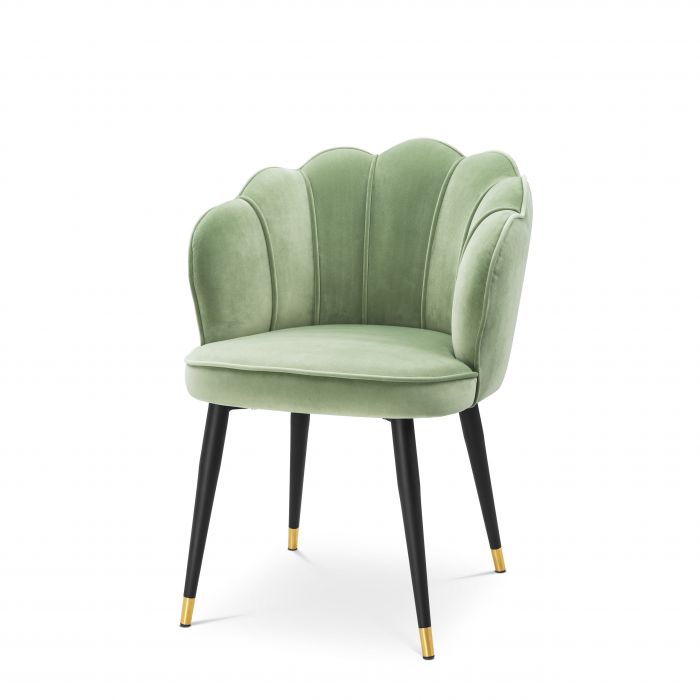 Eichholtz Bristol Dining Chair - Savona Pistache green velvet