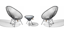 Fair Furniture Acapulco Set 2 x stoel + Japon tafeltje