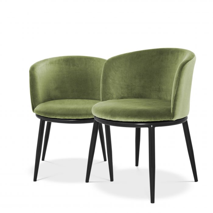 Eichholtz Filemore Dining Chair - cameron light green