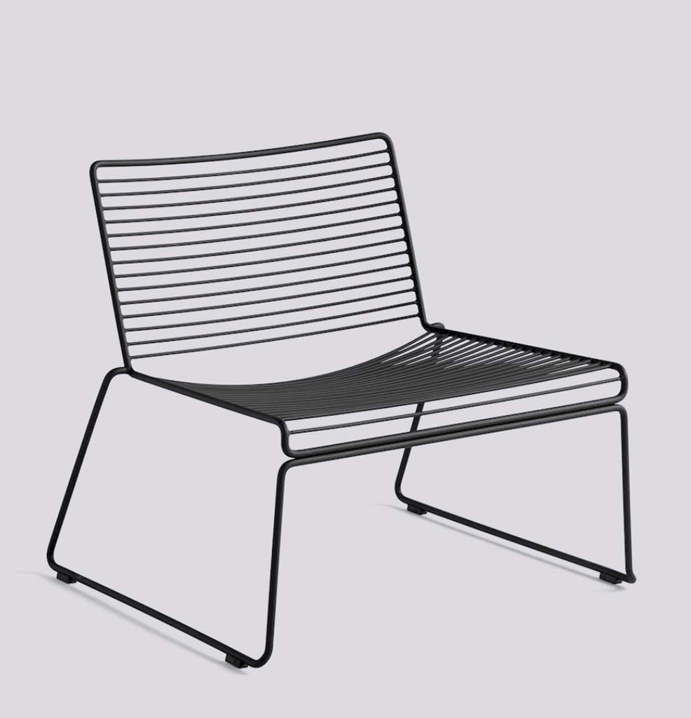 HAY HEE Lounge chair - zwart gelakt