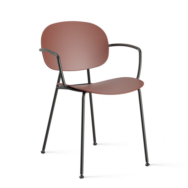 Infiniti Tondina Pop armchair (Oxide Red 3009F)