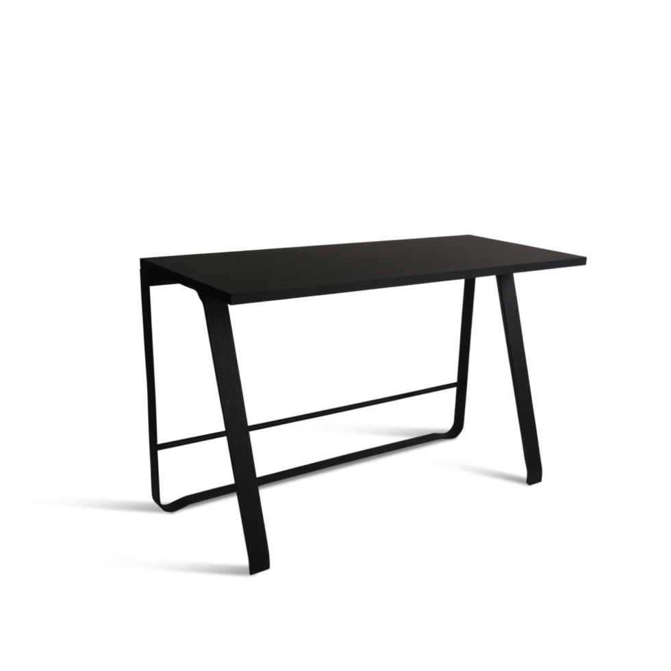 Bent Hansen Hemimgway desk black (Black linoleum, met schuif, zonder electrificatie)