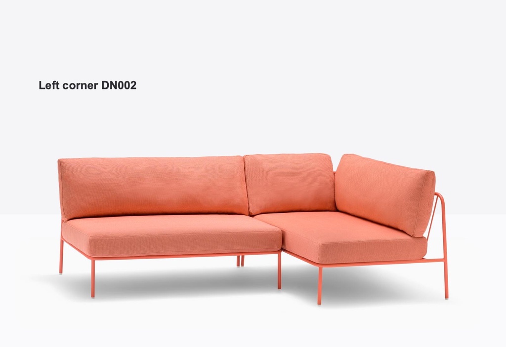 Pedrali Nolita Sofa Small Corner (Antraciet, Beige D110, met Beschermhoes, met Beschermhoes)