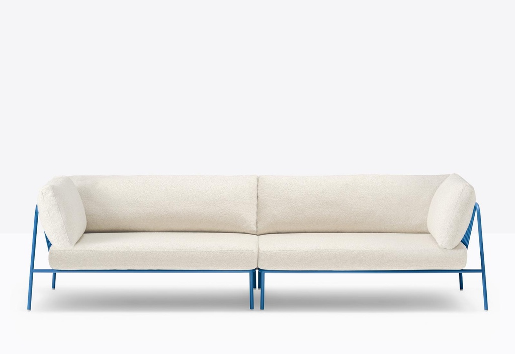 Pedrali Nolita Sofa Straight (Antraciet, Beige D110, met Beschermhoes, met Side cushion)