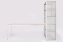 Ondarreta Dry desk (140x80) + Shelf (H195xB132xD55)