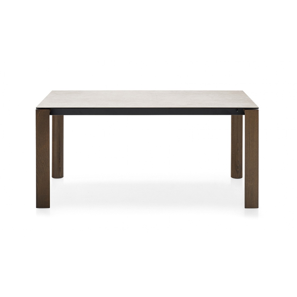 Connubia Dorian wood + ceramic (130 (180-230)x90, Wit marmer P17C, Zwart P15)