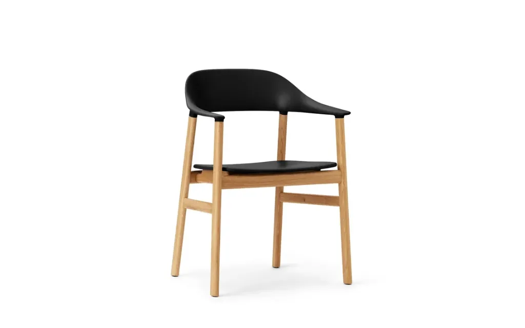 Normann Copenhagen Herit armchair oak (Zwart)