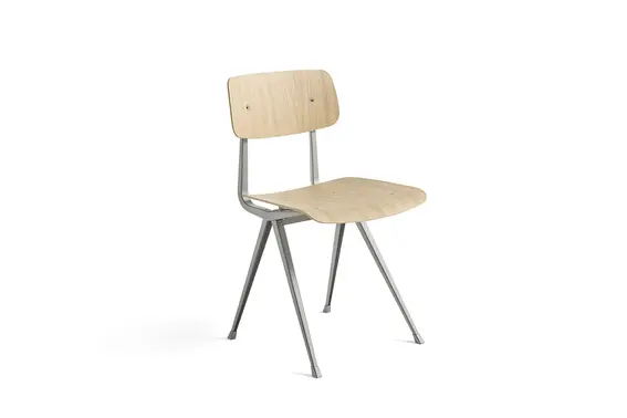 HAY Result chair (Beige, Natural Oak veneer)