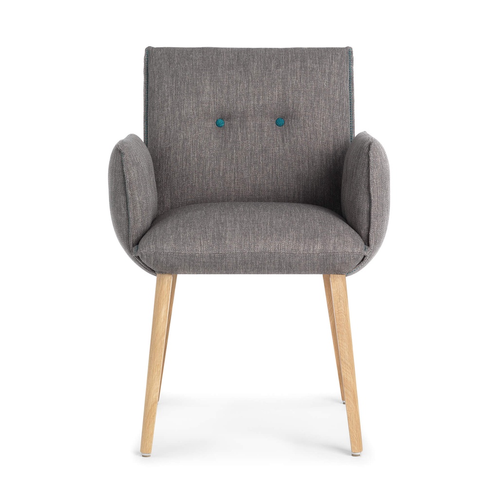 Mobitec Soda met armleuningen (Turquoise, Eik Naturel E17, Cacao)