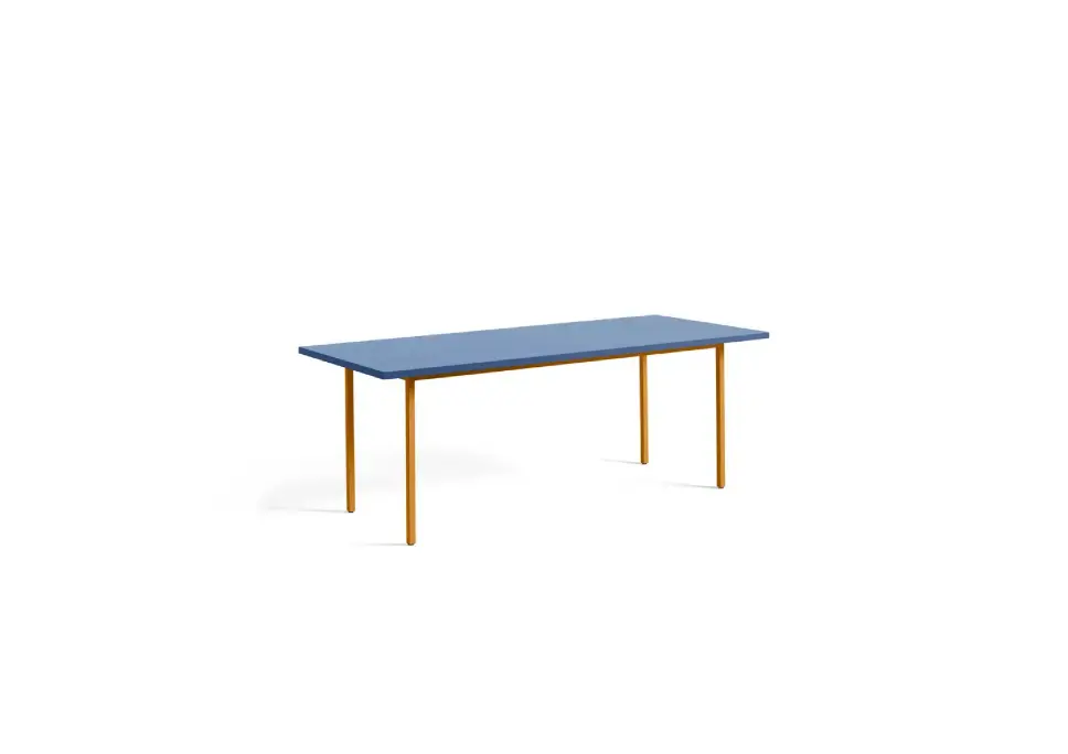HAY Two-Coulour (200x90, Blue water based lacquered valcromat, Ivory powder coated steel)
