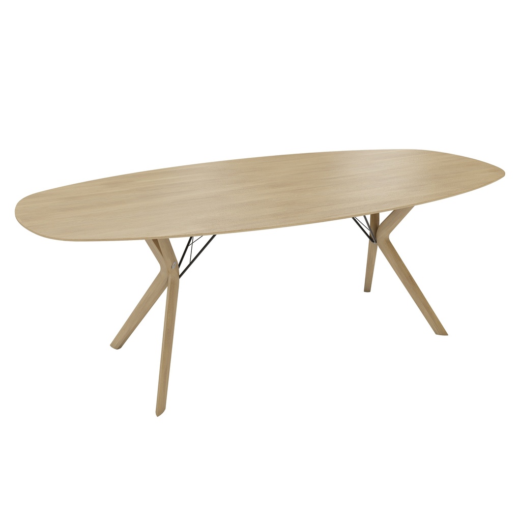 Mobitec Eclipse Oak oval (100x200, Eik Tabak Mat Gelakt E23, Black A01)