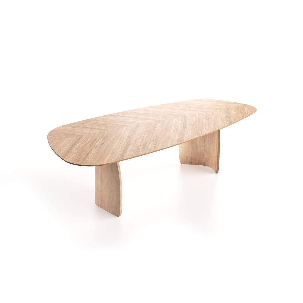 Mobitec Dolmen organic oak (230x120, Massief, Eik naturel E11)