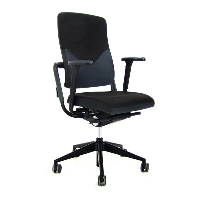 Nowy Styl Xenium - Comfort Black edition (Bekleed, ESP-ST Synchroon, zit diepte regeling, zonder hoofdsteun, 2D armleuningen, Aluminium powder coated black)