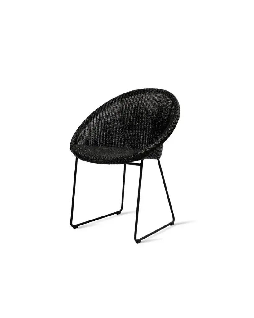 Vincent Sheppard Joe dining chair Black sled base