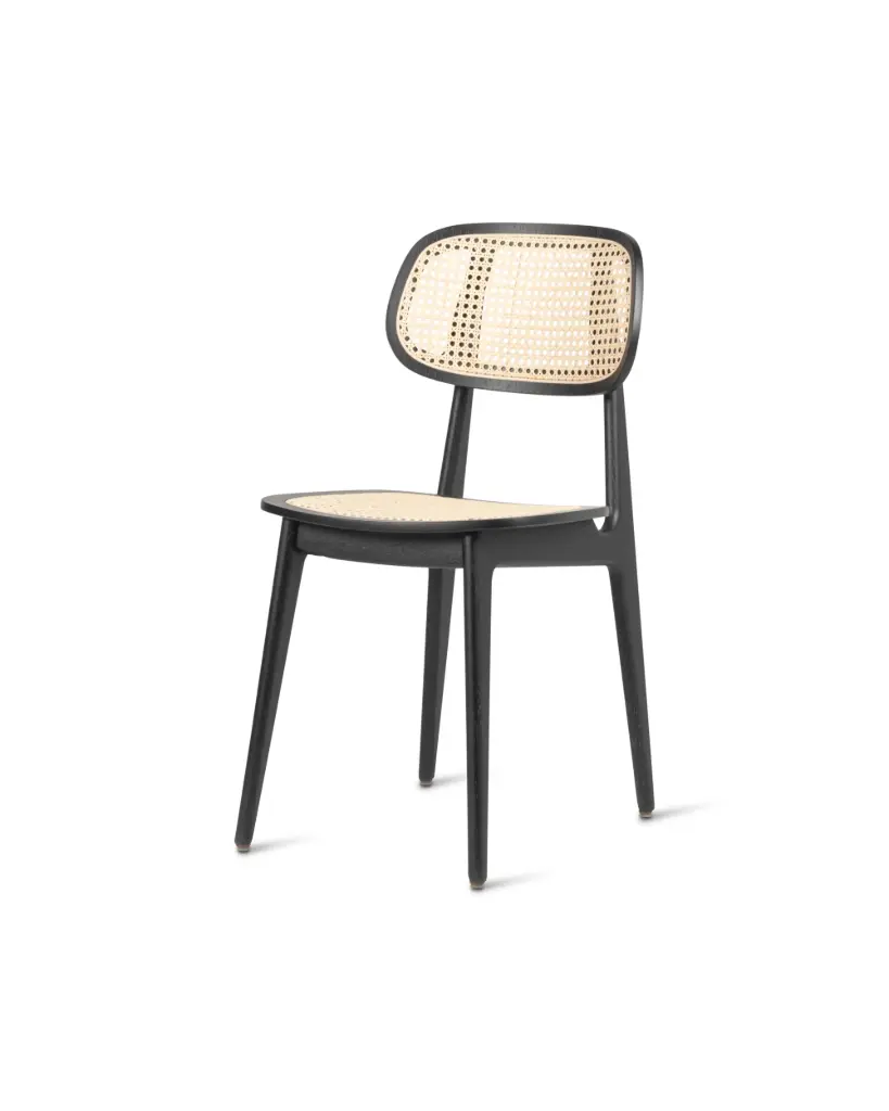 Vincent Sheppard Titus dining chair Black (Cane Natural rattan)