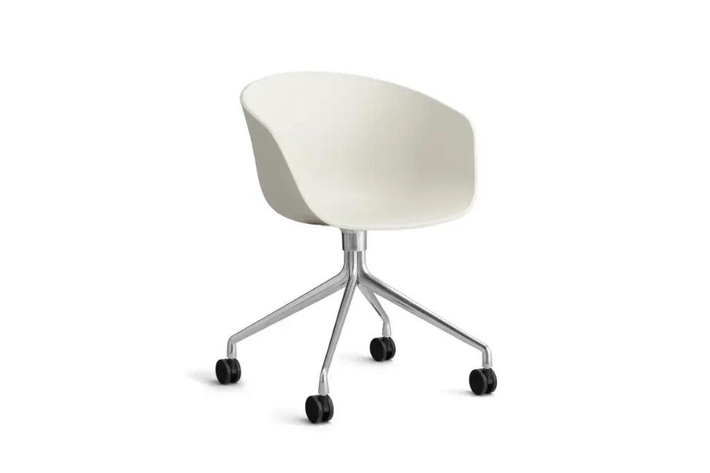 HAY AAC 24 Polished aluminium base (Melange Cream)