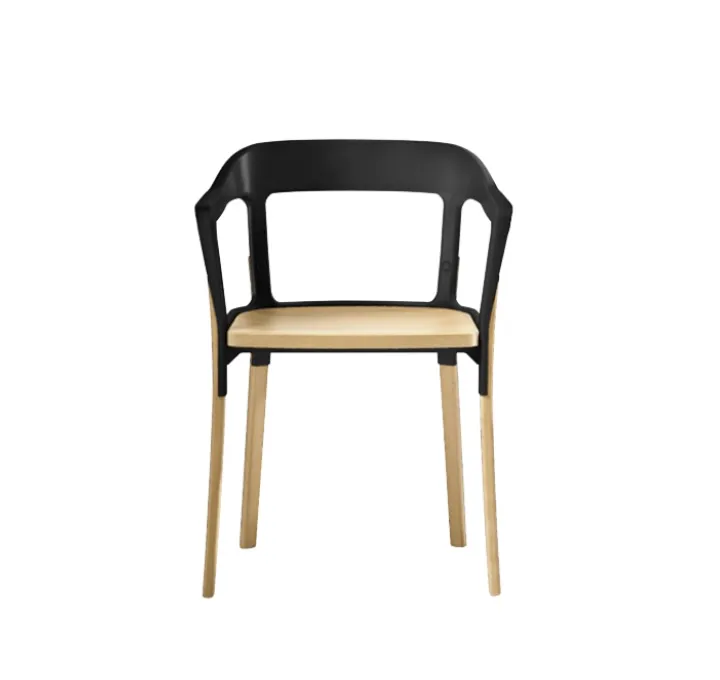 Magis Steelwood Chair (Beech natural 7011, black 5140)