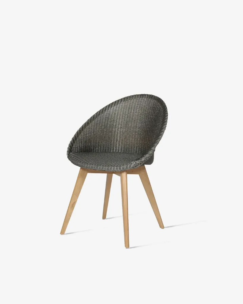 Vincent Sheppard Jack dining chair wooden base (Pure White P024)