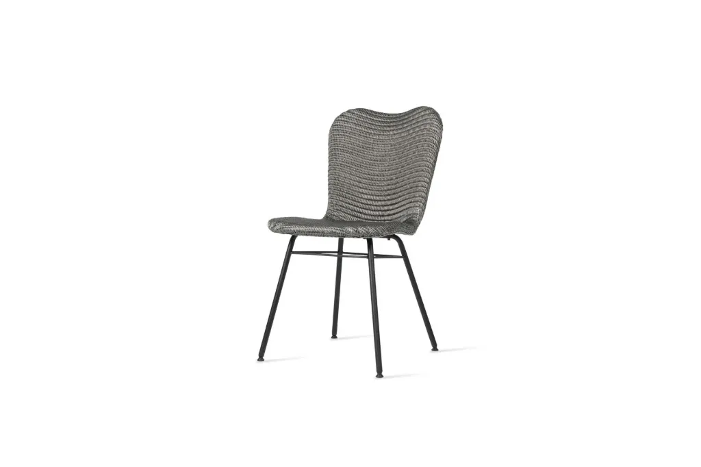 Vincent Sheppard Lily dining chair steel a base black