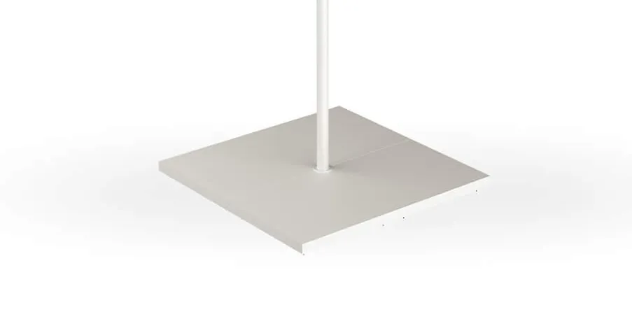EMU Baseplate + spigot voor Piazzetta (Bianco opaco 23, 73x73 - 50,5 kg)