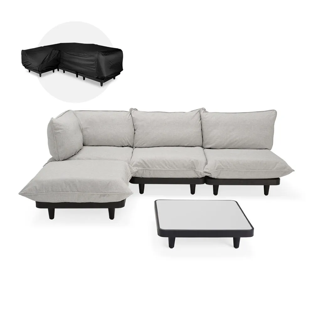 Fatboy Paletti Set Large + Table (Mist, met beschermhoes Left)
